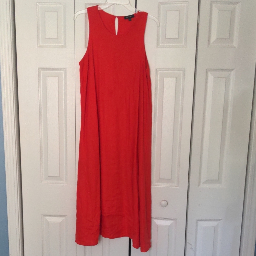 Lord & Taylor Red Halter Maxi Sundress